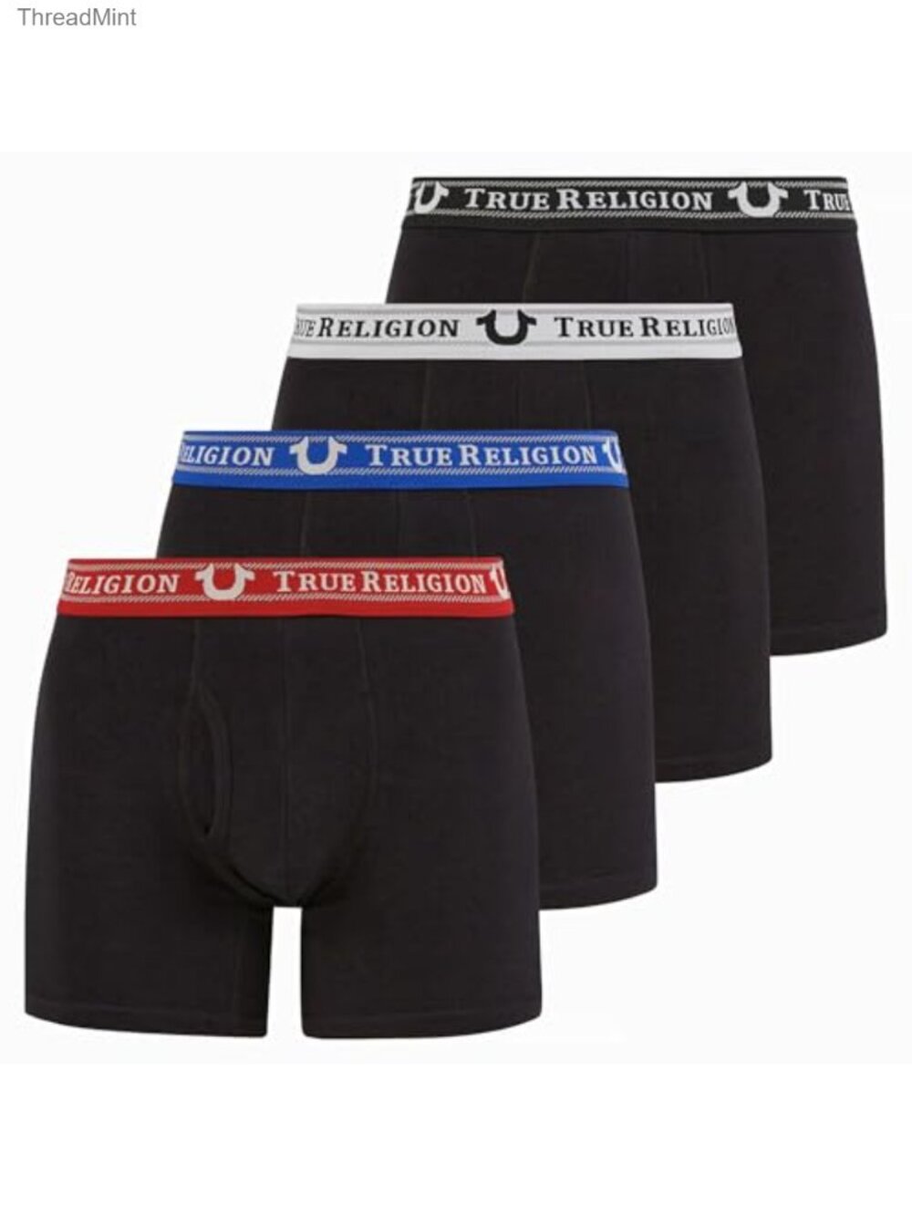 Mens Cotton Stretch Boxer Briefs 4 Pack Underwear